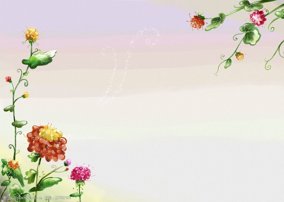 植物花卉装饰背景图
