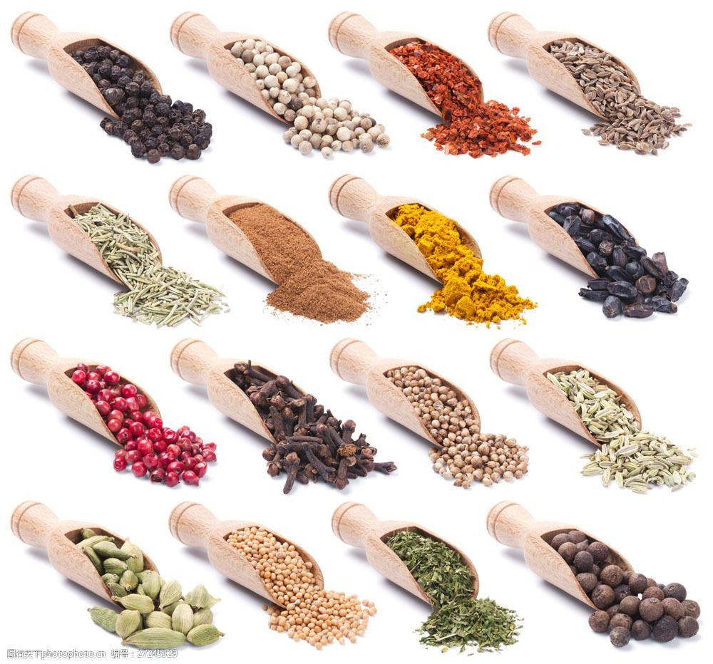 各种各样的香料图片