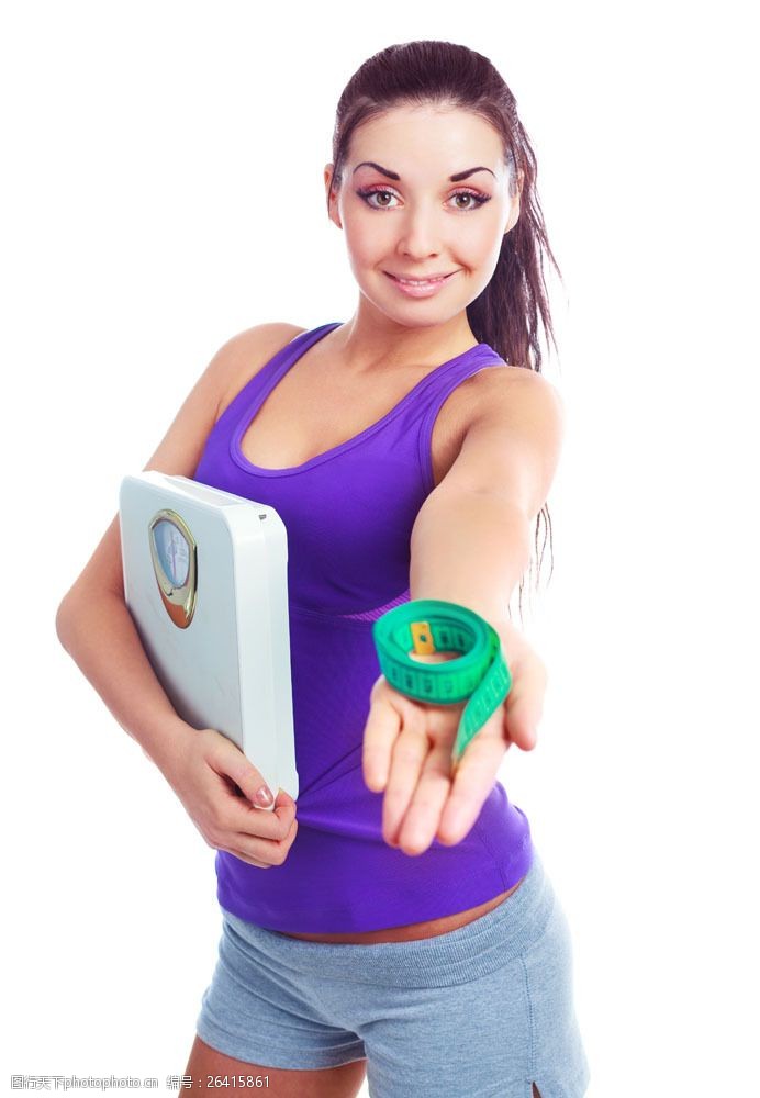 瘦身减肥的时尚美女图片