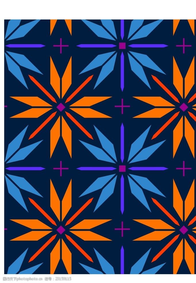 矢量循环花纹背景底纹