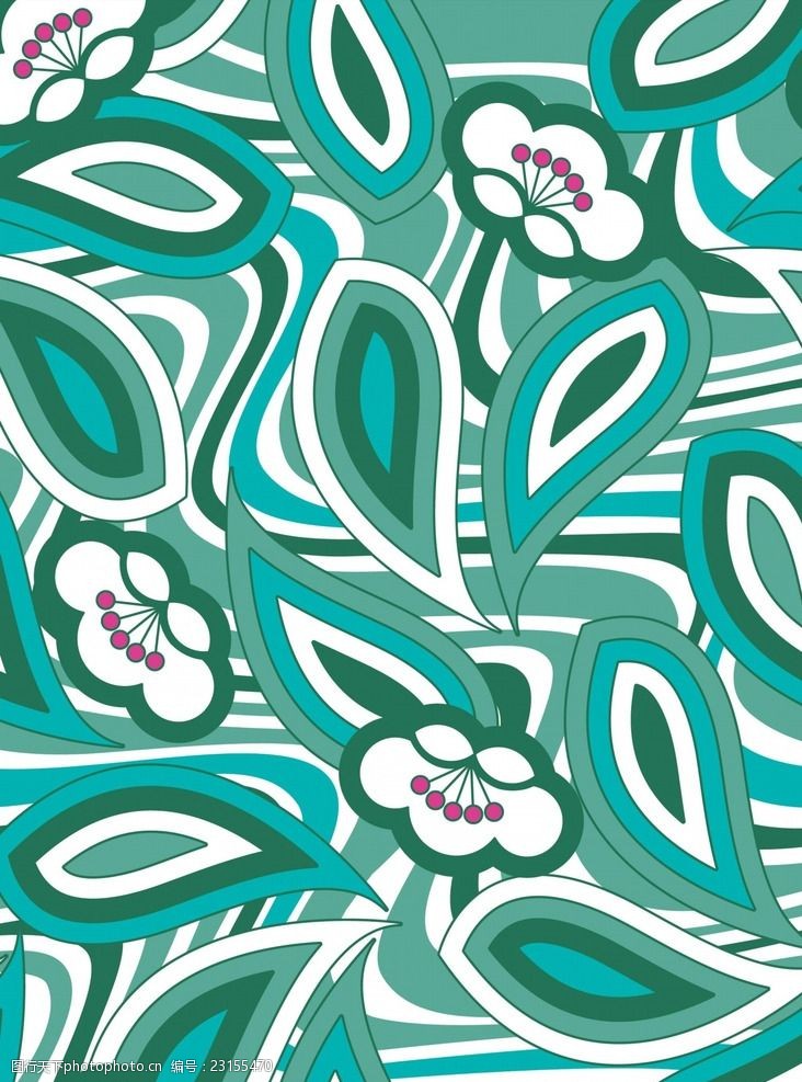 矢量循环花纹背景底纹