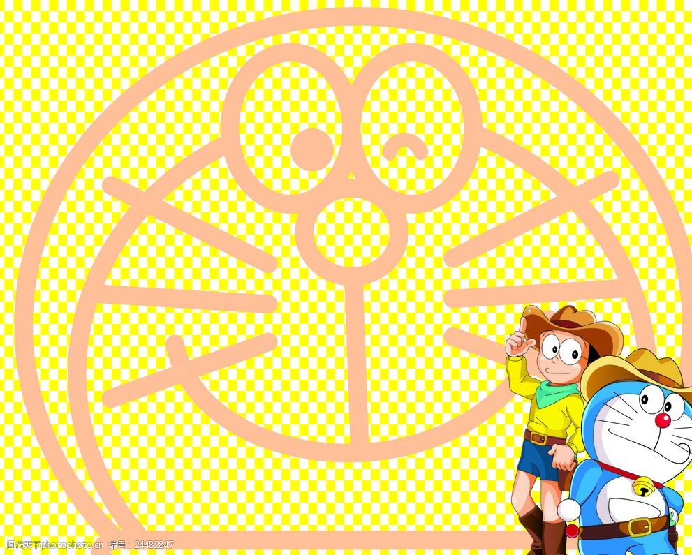 哆啦a梦生日背景