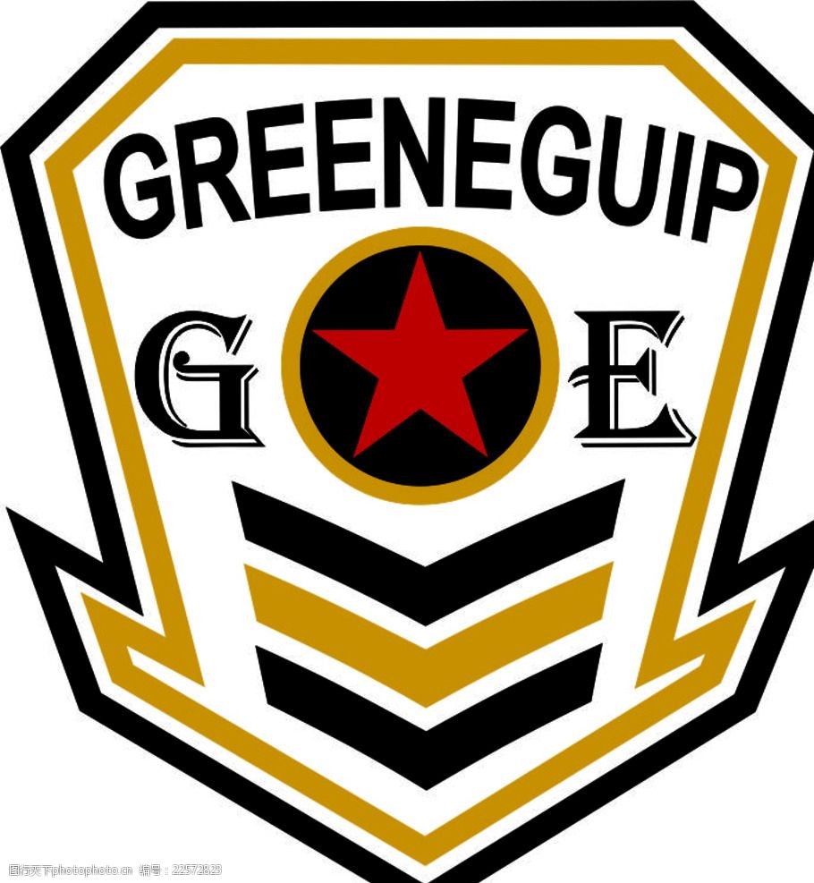 盾牌胸标绣花标