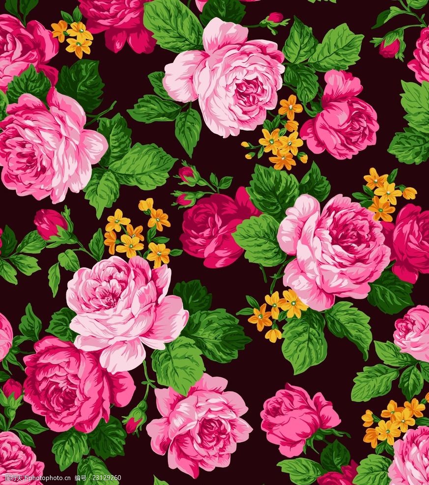 浪漫唯美花朵背景图片-图行天下图库